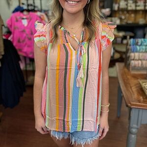 JODIFL Multicolor Striped Blouse